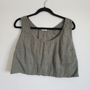 Linen Crop Top by Linen Handmade Studio